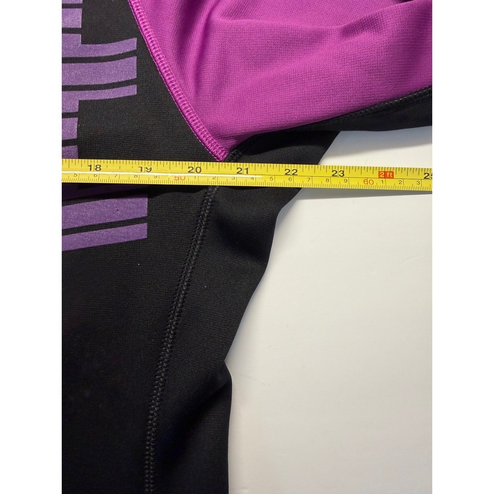 Nike Therma-Fit Hoodie Large Black Purple Yellow Graphic Pullover Sportswear - Picture 3 of 6